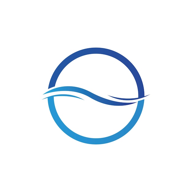 Water wave icon vector