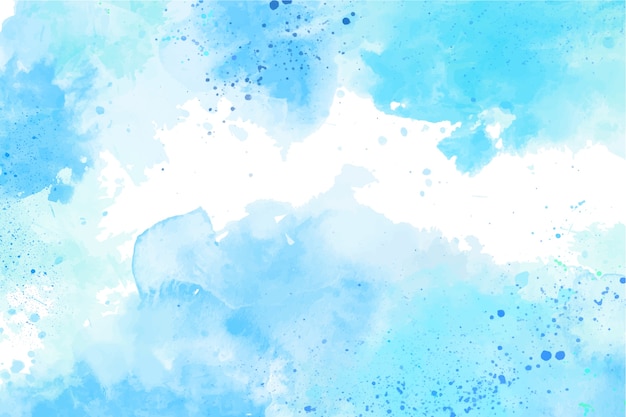 Watercolor blue background