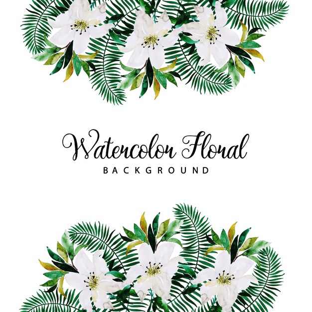 Watercolor Floral Multipurpose Background