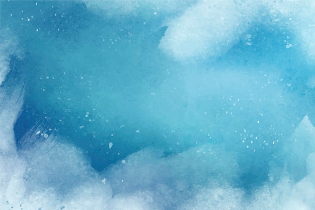 Watercolor winter background