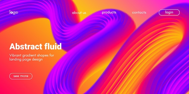 Wave fluid abstract background with abstract liquid shape