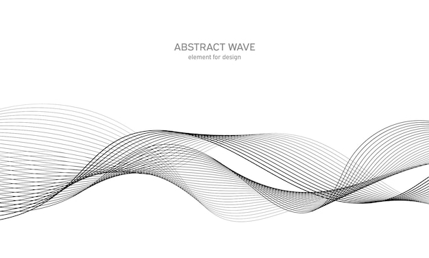 Wave sound element for design.