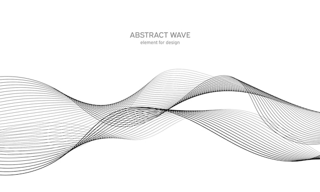 Wave sound element for design.