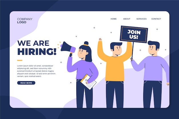 Vector we are hiring - landing page