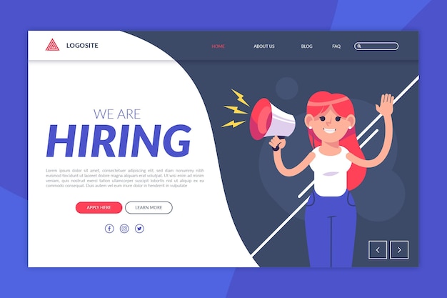 We are hiring landing page