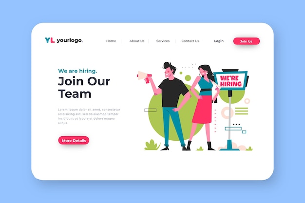 We are hiring landing page