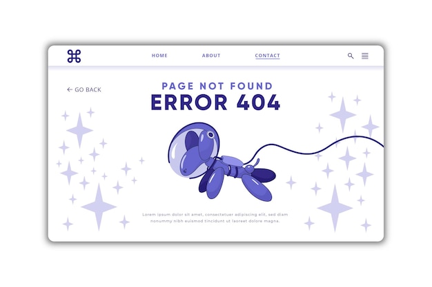 Vector web error 404 space edition