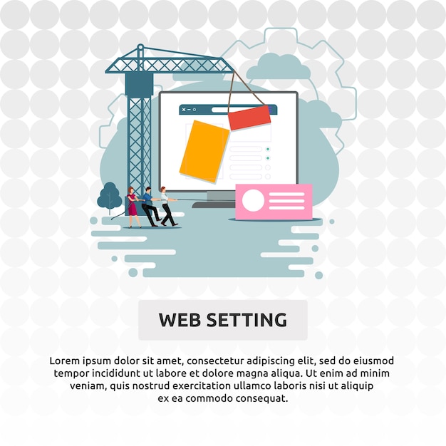 Vector web setting