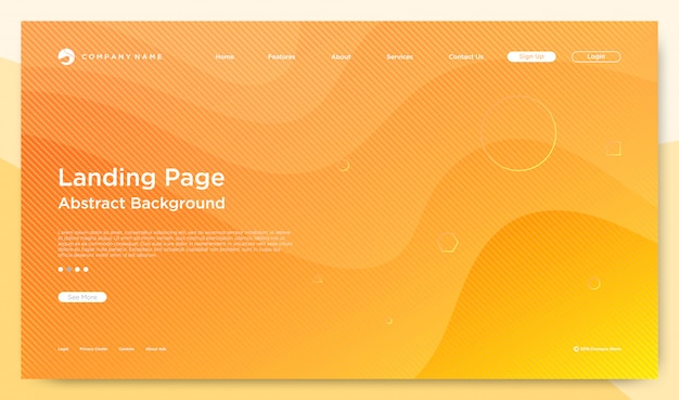 Website Landing Page Background