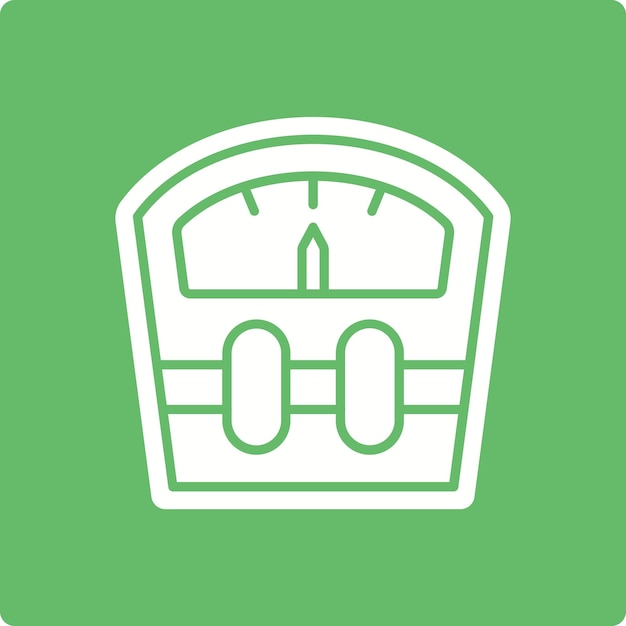 Vector weight scale icon