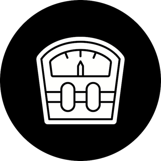 Vector weight scale icon