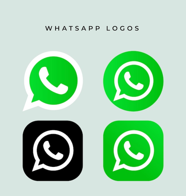 Vector whatsapp icon collection