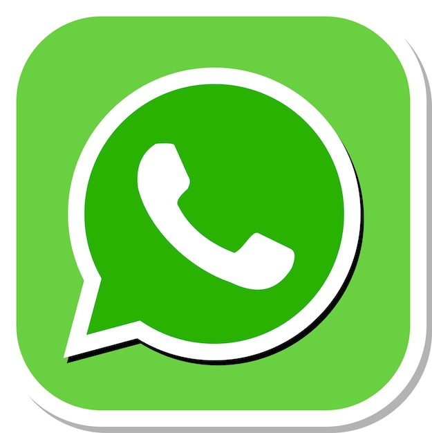 Vector whatsapp icon isolated no background