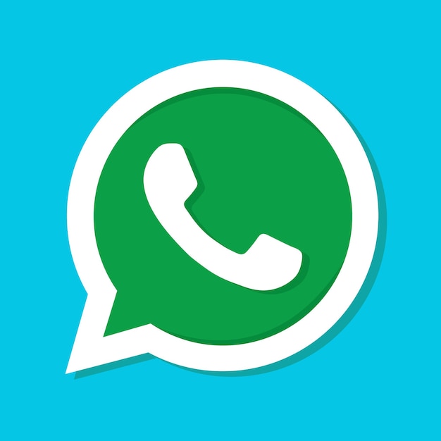 Vector whatsapp icon sticker