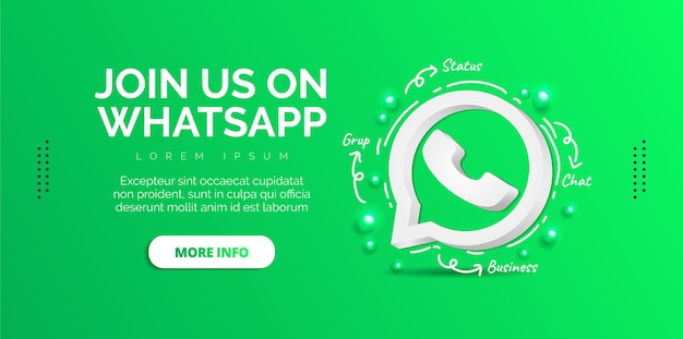 whatsapp social media design with green background