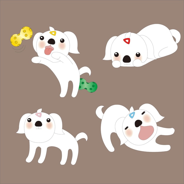 White pet dog02