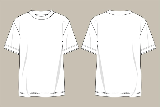 Vector white t shirt with a white t shirt on the left