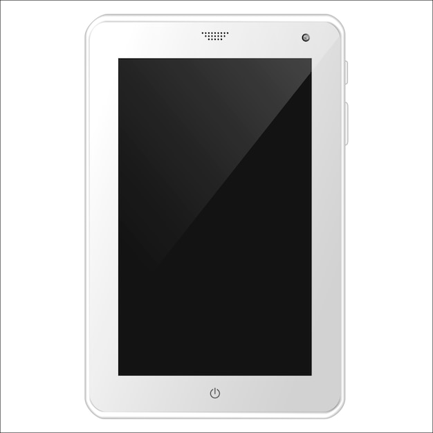 White tablet PC