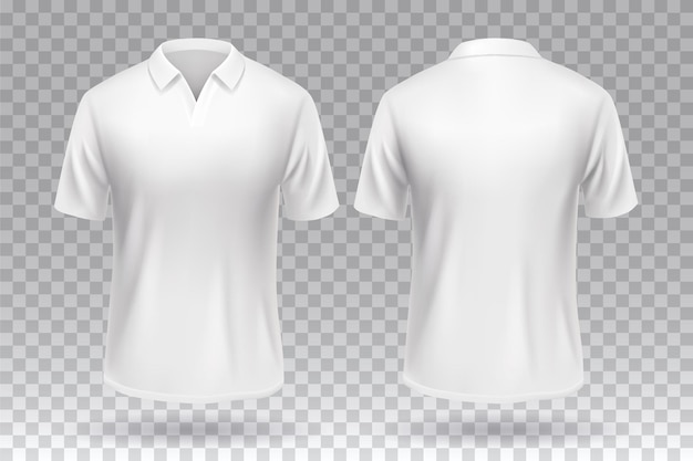 White tshirt front and back