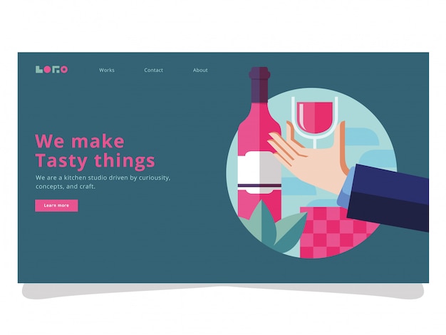 Wine landing page