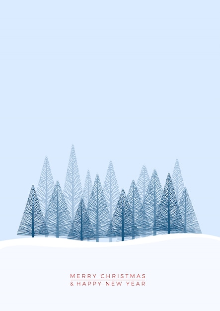 Winter landscape background. 