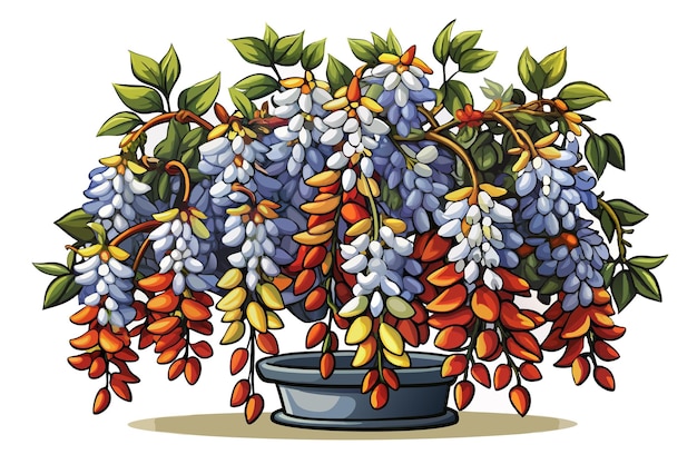 Vector wisteria vector grafische illustratie eps bronbestandsformaat verliesloos schalen icoonontwerp