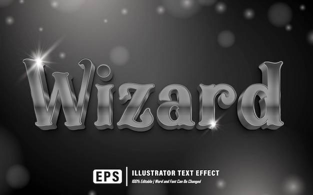 wizard text effect - editable 