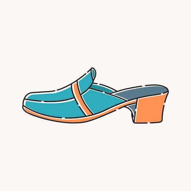 Vector woman work shoes symbol icon design work shoes illustration