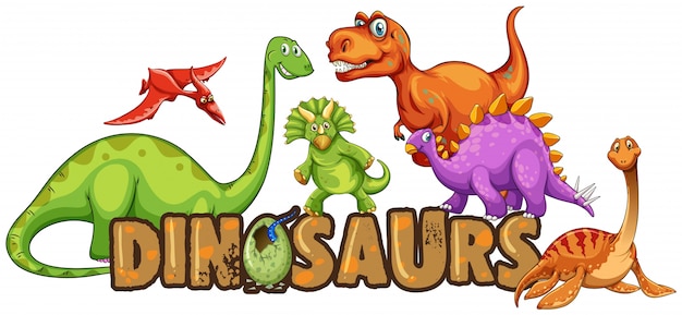 Word design for dinosaurs