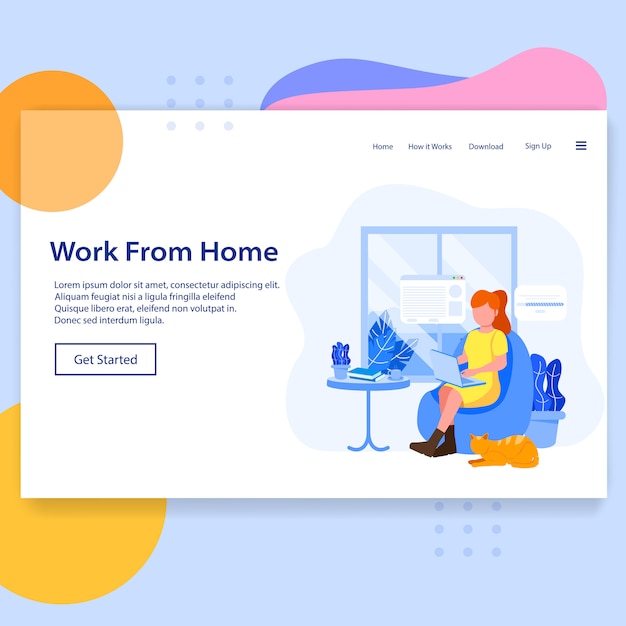 Work From Home Landing Page 