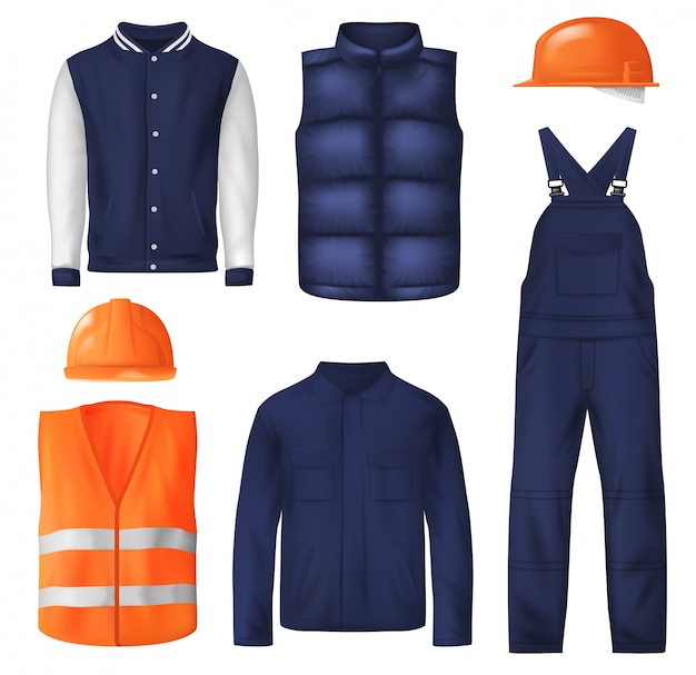 Work wear and sports clothes for men