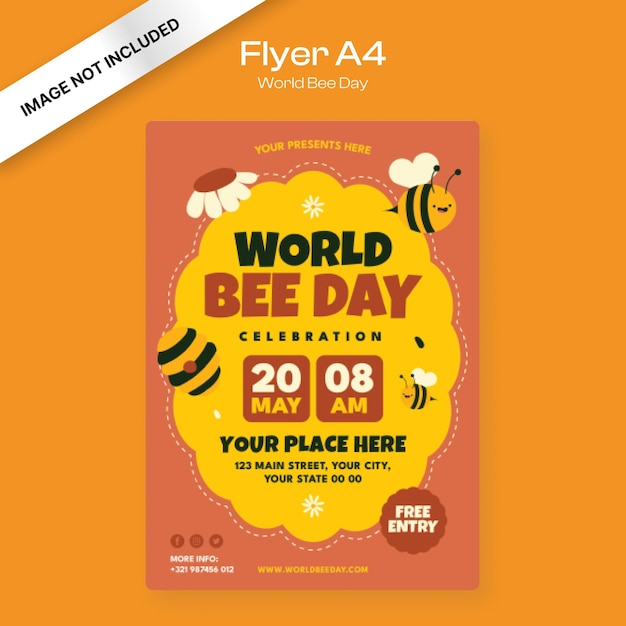 World Bee Day Flyer Template