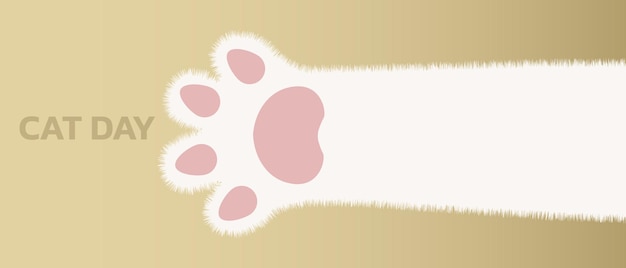 Vector world cat day concept. holiday concept. template for background, web banner, card, poster.