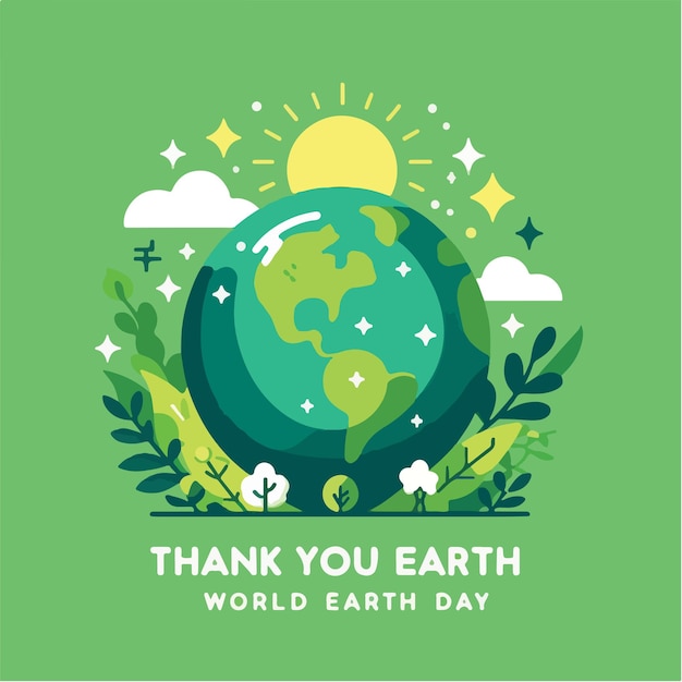 Vector world earth day vector image