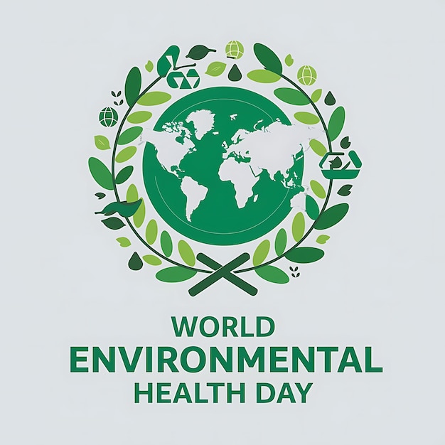 Vector world environmental health day celebration vector image illustration