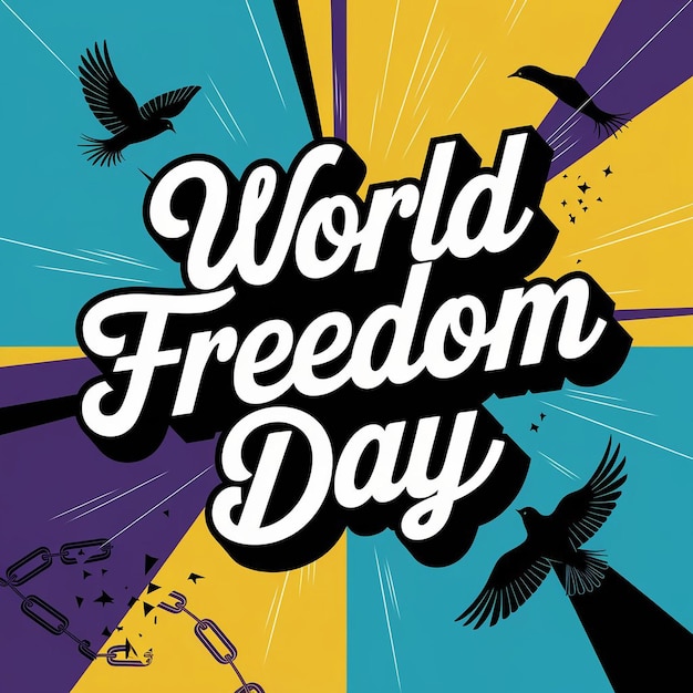 Vector world freedom day