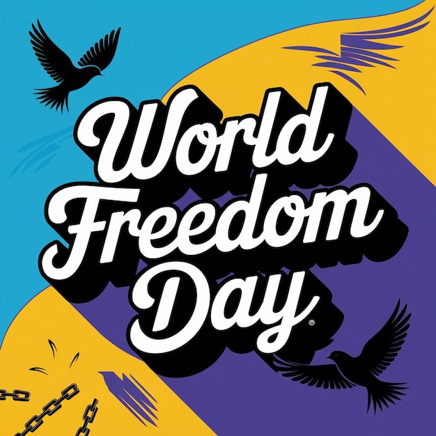 Vector world freedom day