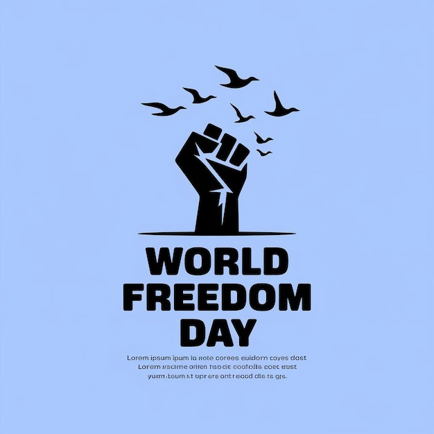 Vector world freedom day