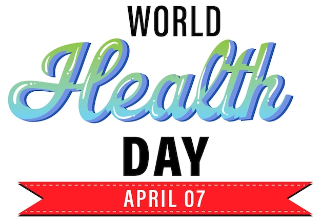 World health day logo design