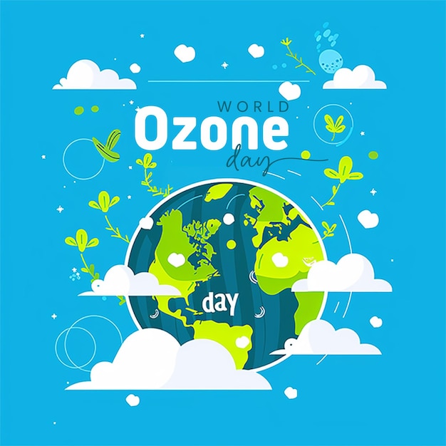 Vector world ozone day ozone day 16th september