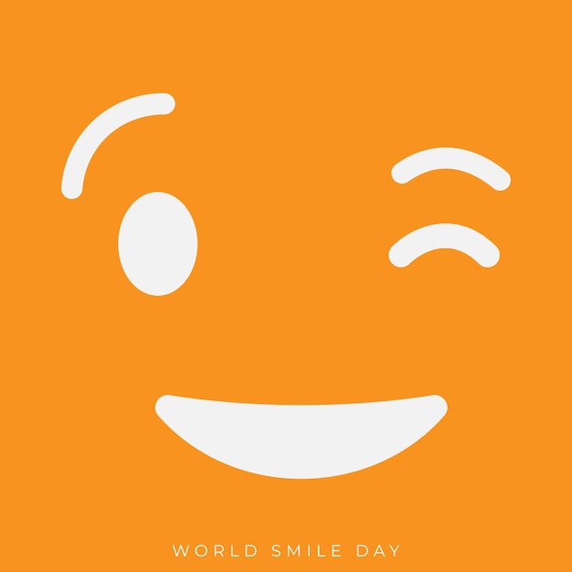 World smile day template Free Vector