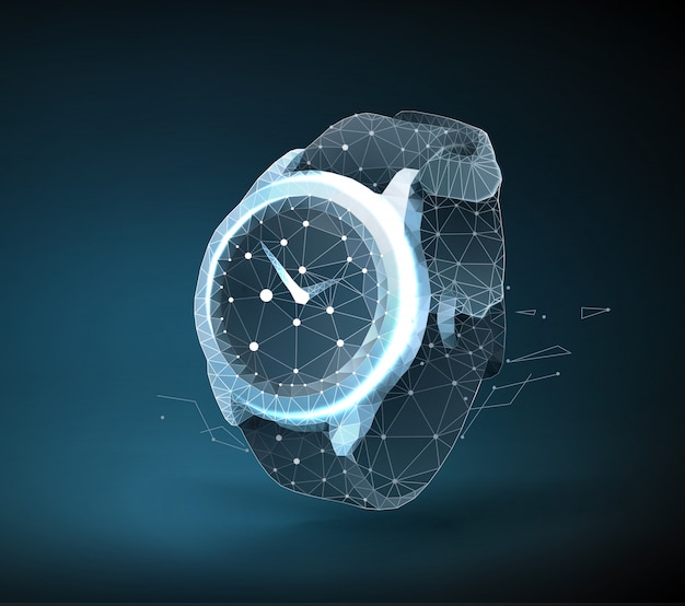 Vector wrist watch illustration