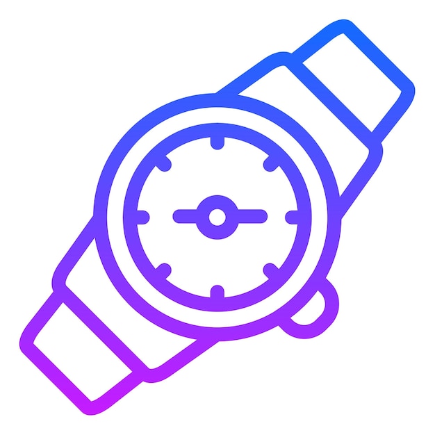 Vector wristwatch icon