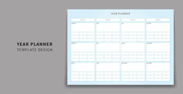 Year Planner Monthly Planner Week Planner Daily Planner Desig