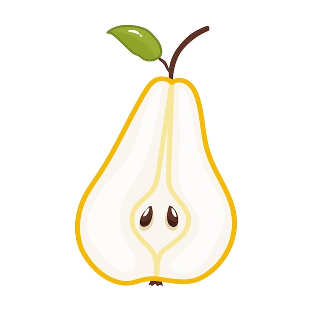 Yellow vector pears