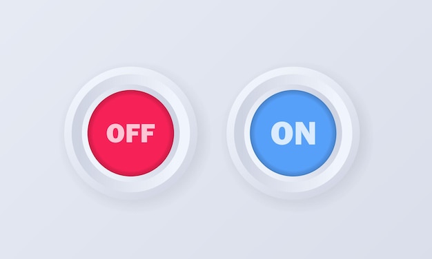 Yes and no button icon set or badge in 3d style