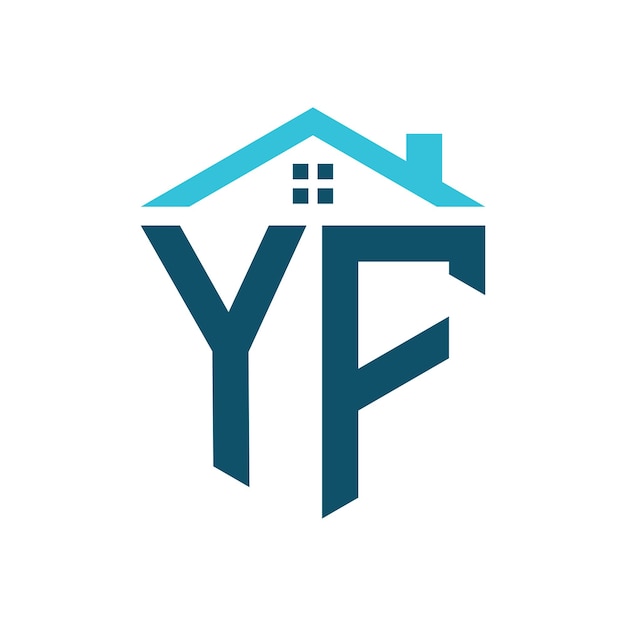 YF House Logo Design Template Letter YF Logo for Real Estate Construction or any House Related Business