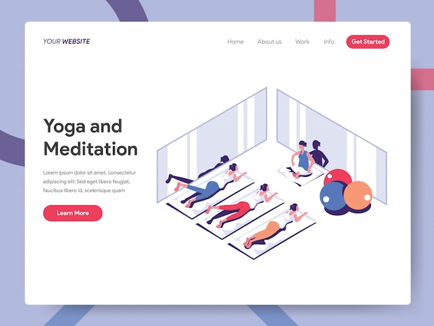 Yoga and Meditation banner For Website Page