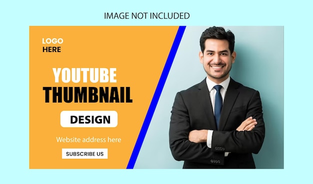 Vector youtube thumbnail design