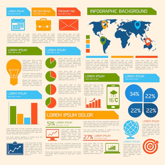 Biznesowy Infographic szablon